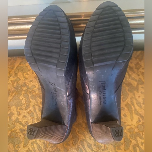 Paul Green Munchen bronze ankle shimmer leather boots size 9.5 - Picture 8 of 10